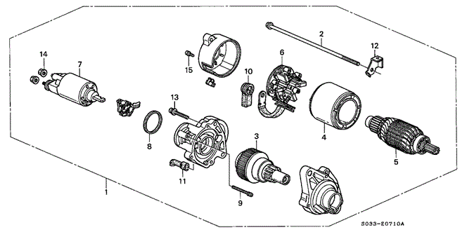 ENGINE/MT STARTER MOTOR (MITSUBA/CME) (MT) for 1996 Honda CIVIC HATCHBACK #1
