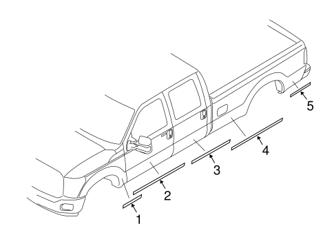 Body/Stripe Tape for 2011 Ford F-250 Super Duty #2