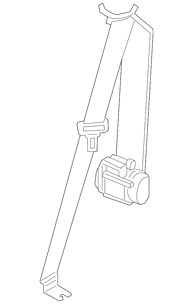 LR061327 Деталь BELT & RETRACTOR, RIGHT