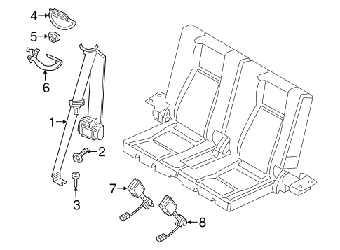 Discovery Sport THIRD ROW SEAT BELTS