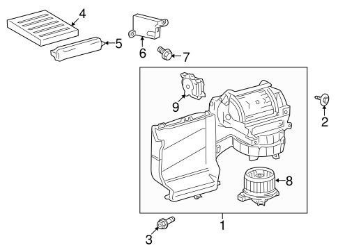 HVAC/BLOWER MOTOR & FAN for 2015 Toyota Tundra #1