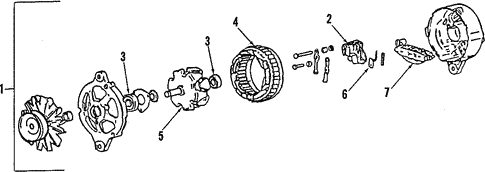 Alternator for 1990 Audi 80 Quattro #0