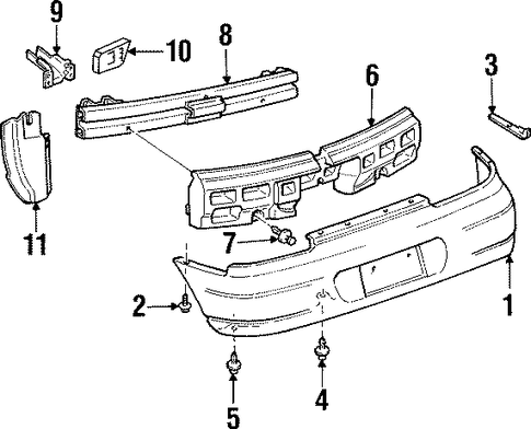 Grand Prix BUMPER & COMPONENTS - REAR