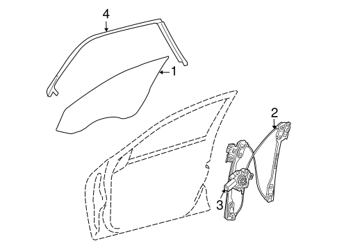 Body/Glass - Door for 2008 Dodge Challenger #1