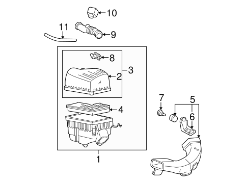 ENGINE/AIR INTAKE for 1998 Toyota Sienna #1