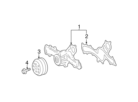 COOLING SYSTEM/WATER PUMP for 2011 Toyota Camry #1
