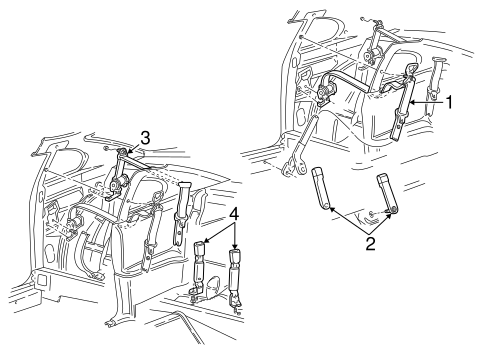 Mustang FRONT SEAT BELTS