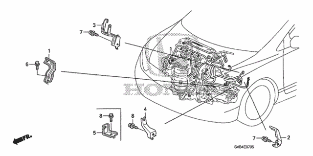 Engine Wire Harness Stay (1.8L) for 2011 Honda Civic #1