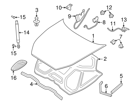 XKR HOOD & COMPONENTS