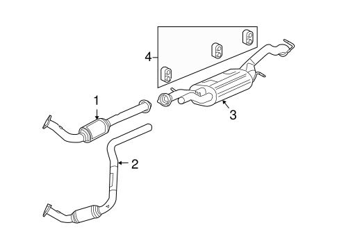 H2 EXHAUST COMPONENTS