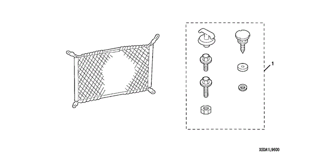 ACCESSORIES/CARGO NET for 2003 Honda ACCORD SEDAN #1