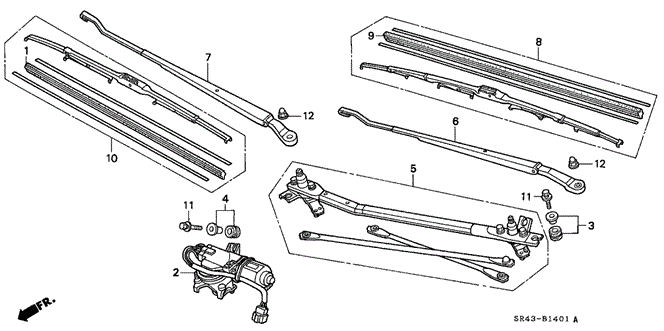 ELECTRICAL / EXHAUST / HEATER / FUEL/FRONT WIPER (DELCO) for 1992 Honda CIVIC SEDAN #1