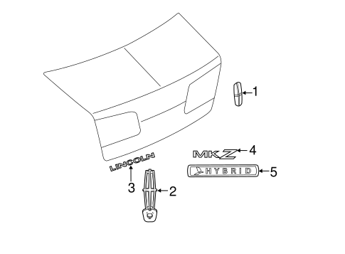 MKZ EXTERIOR TRIM - TRUNK