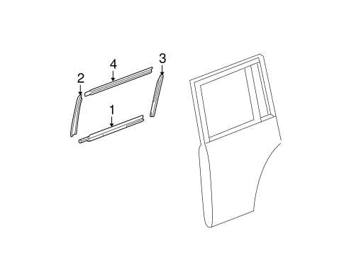 BODY/EXTERIOR TRIM - REAR DOOR for 2004 Scion xB #1