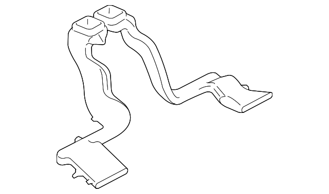 3W4Z18C420AA Деталь FLOOR DUCT, LEFT