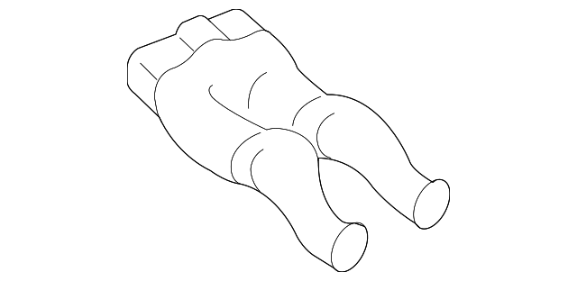 3W4Z19B680BA Деталь CENTER DUCT