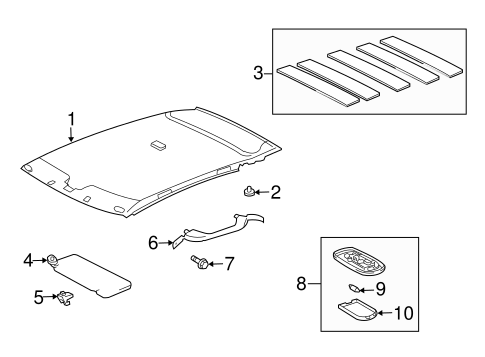 BODY/INTERIOR TRIM - ROOF for 2004 Scion xB #1