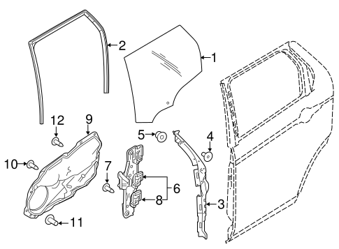 Discovery Sport GLASS - REAR DOOR