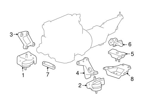 Sky ENGINE & TRANS MOUNTING