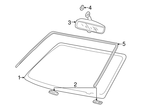 Body/Reveal Moldings for 2003 Ford F-250 Super Duty #1
