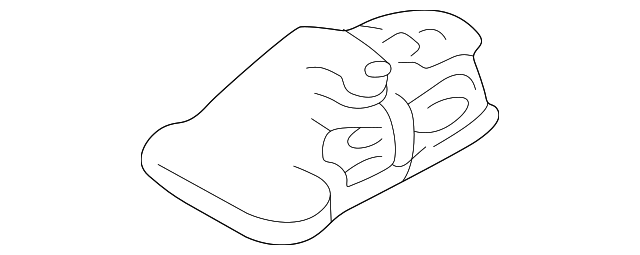 8W1Z-54611B76-AB Деталь CENTER SEAT BELT, RIGHT
