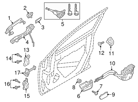 ELECTRICAL/FRONT DOOR for 2016 Scion iA #1