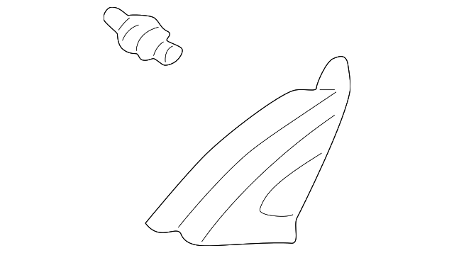 88970376 Деталь CORNER COVER, RIGHT
