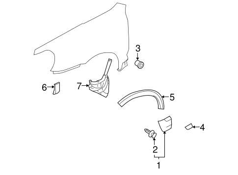 Cayenne EXTERIOR TRIM - FENDER