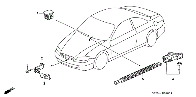 BODY / AIR CONDITIONING/SENSOR for 2002 Honda ACCORD COUPE #1