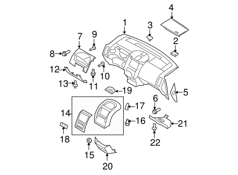 Body/Instrument Panel for 2010 Ford Edge #1