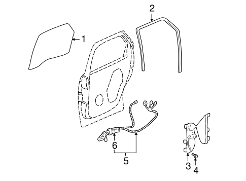 Aztek GLASS - REAR DOOR