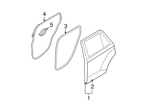 Body/Door & Components for 2007 Ford Edge #2