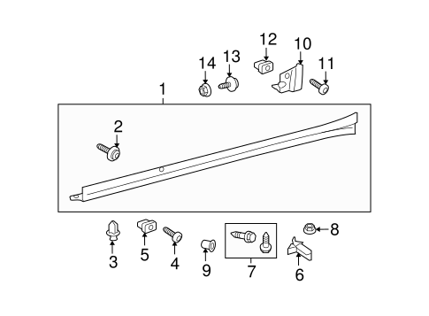 BODY/EXTERIOR TRIM - PILLARS for 2014 Toyota Venza #1