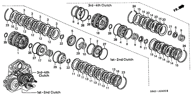 TRANSMISSION - AUTOMATIC/AT CLUTCH for 2002 Honda ACCORD SEDAN #1