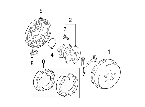 BRAKES/BRAKE COMPONENTS for 2004 Toyota Camry #3