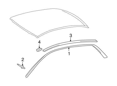 BODY/EXTERIOR TRIM - ROOF for 2006 Toyota Avalon #2