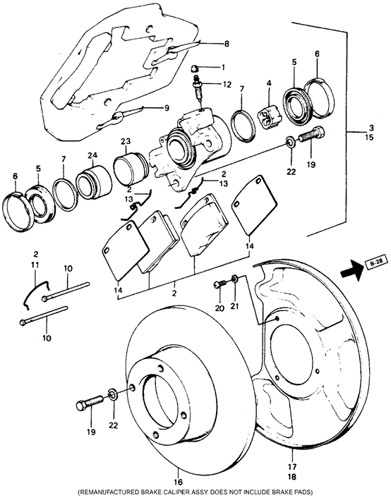 CHASSIS/DISK BRAKE ('75-'76) for 1975 Honda CIVIC 1200 HATCHBACK #1