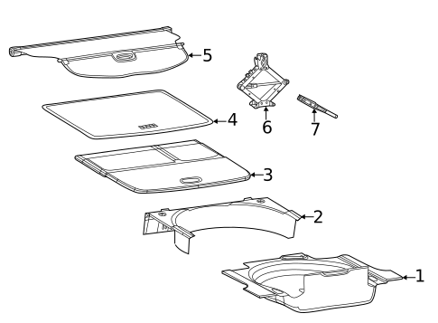 Interior Trim - Rear Body for 2019 Jeep Cherokee #0