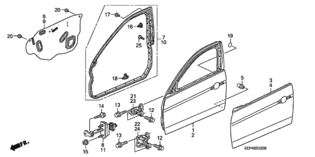 Front Door Panels for 2006 Acura TL #0