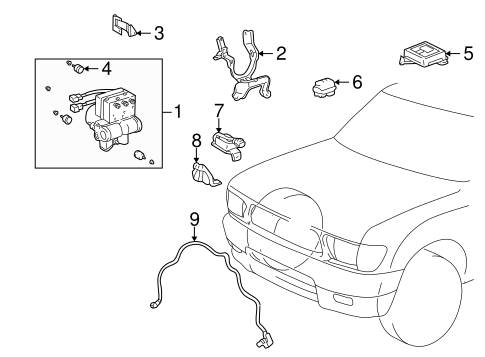 BRAKES/ANTI-LOCK BRAKES for 1996 Toyota Tacoma #2