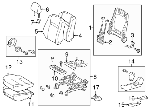 BODY/DRIVER SEAT COMPONENTS for 2012 Toyota Camry #1
