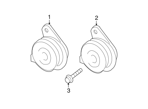 ELECTRICAL/HORN for 2012 Toyota Prius #1