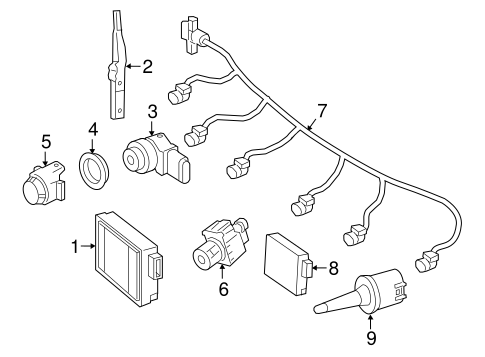 Electrical Components for 2019 Mercedes-Benz GLE 400 #1