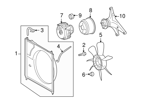 COOLING SYSTEM/COOLING FAN for 2010 Toyota Land Cruiser #1