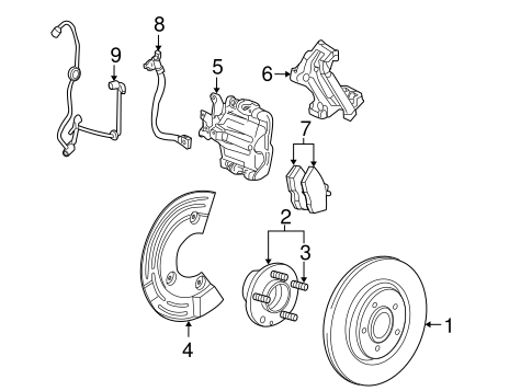 Brakes/Rear Brakes for 2008 Ford Taurus #1