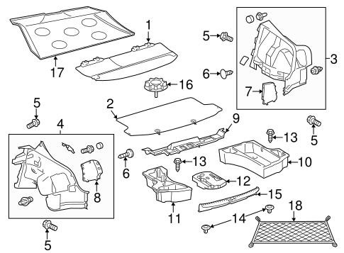 BODY/INTERIOR TRIM - REAR BODY for 2016 Scion tC #1