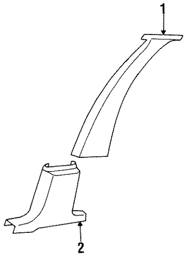 New Yorker INTERIOR TRIM - PILLARS