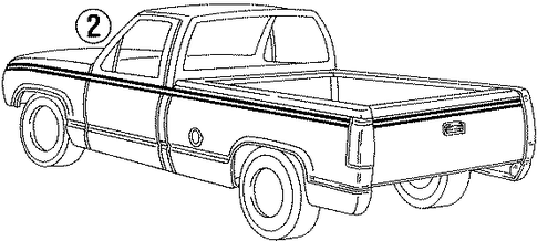 K3500 Pickup STRIPE TAPE