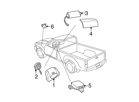 ELECTRICAL/AIR BAG COMPONENTS for 1996 Toyota Tacoma #1