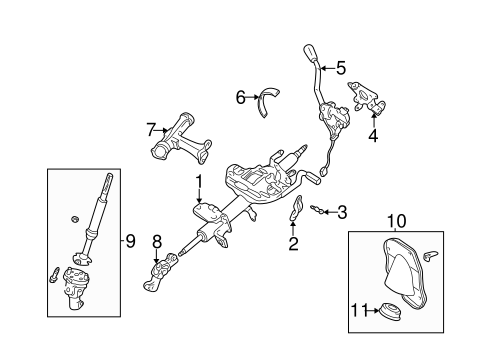 STEERING/STEERING COLUMN ASSEMBLY for 1997 Toyota Tacoma #3